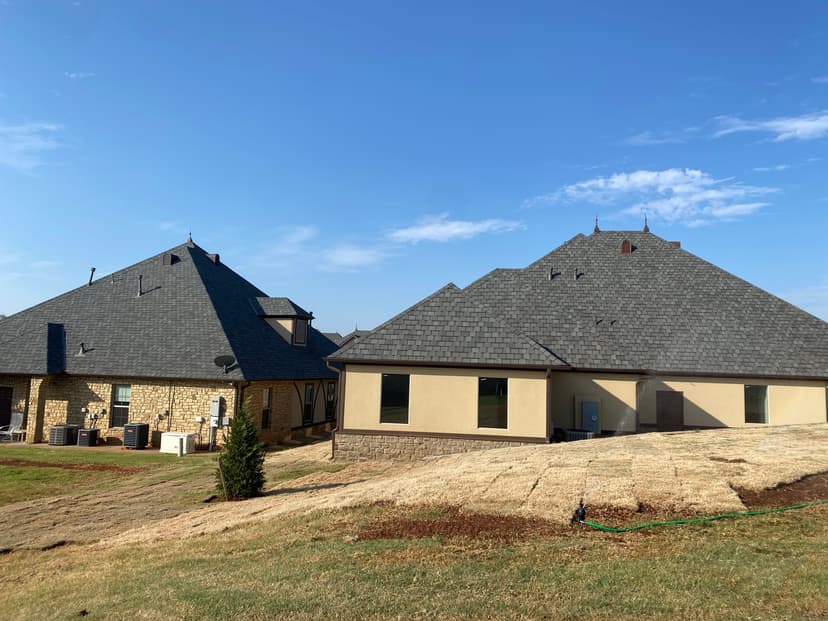 House with new shingles