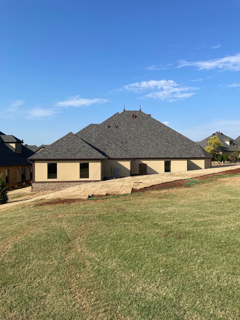 House with new shingles
